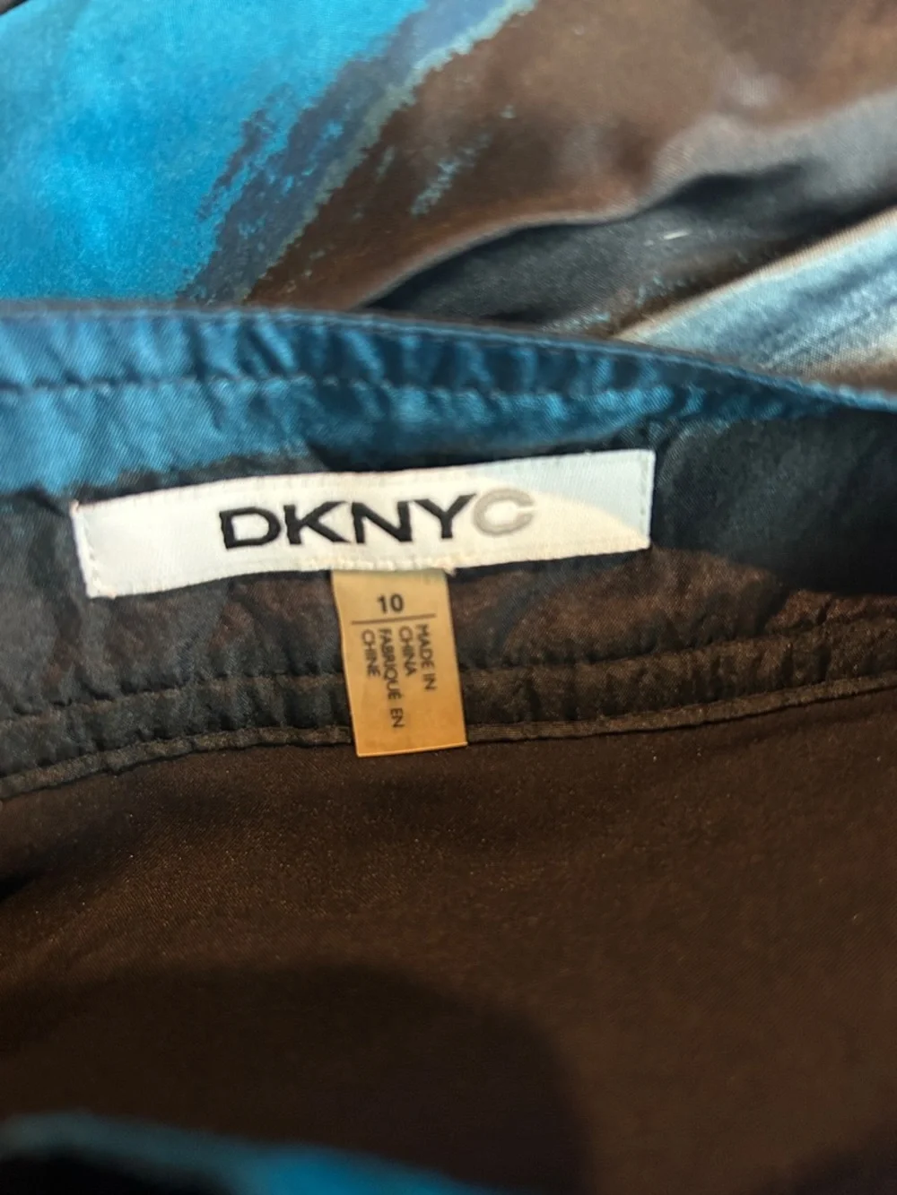 DKNYC pleated silk skirt
